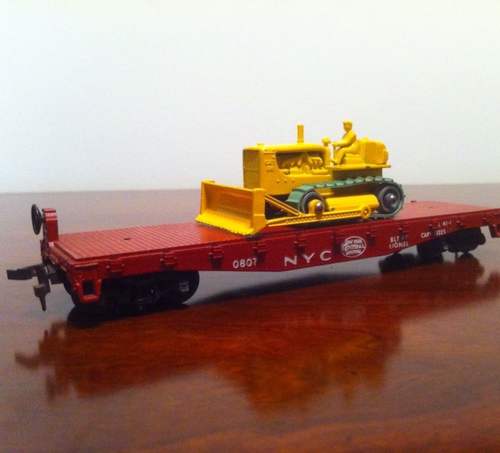  Lionel HO 0807 Bulldozer Matchbox 18 Flatcar