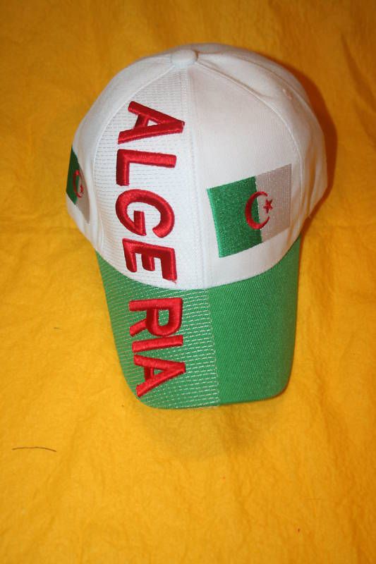 Algeria Embossed Hat Cap FIFA World Cup Soccer Football