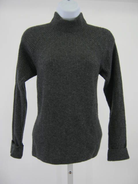 you are bidding on a erdos gray cashmere mock turtleneck sweater in a