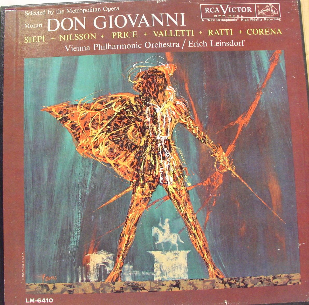 RCA Mono SD 1s LEINSDORF mozart don giovanni 4 LP VG+ LM 6410 Vinyl