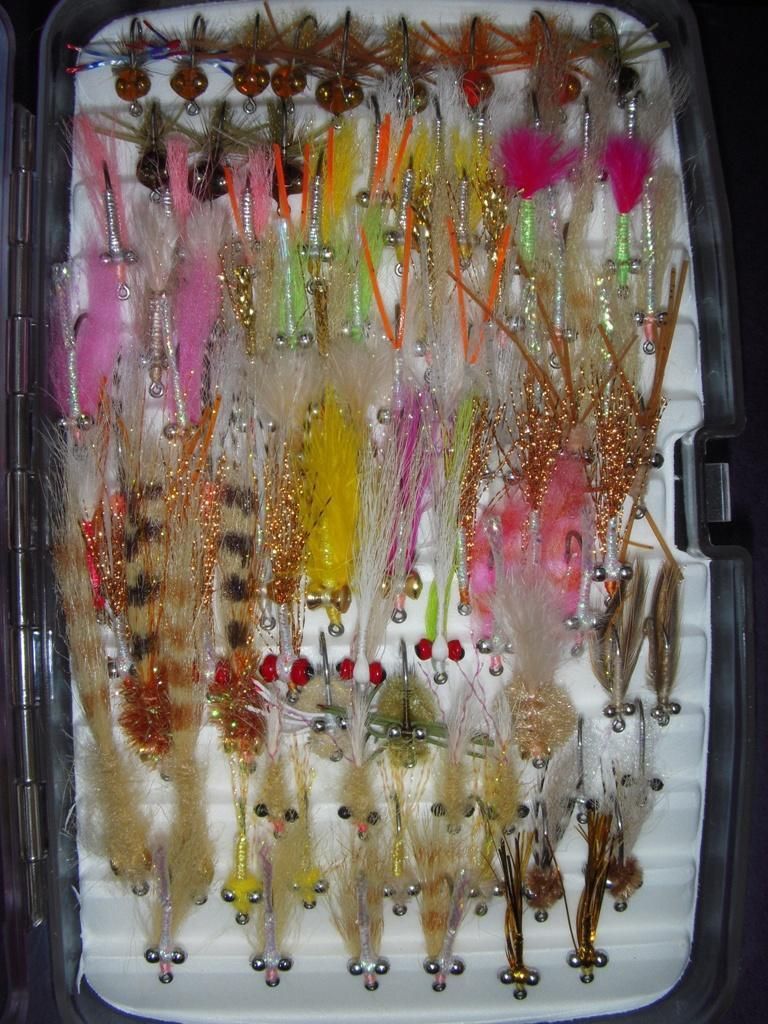 90 Bonefish Flies Fly Fishing Permit Rod Reel Line Hook Assortment