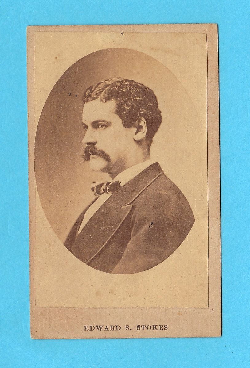 RARE CDV of Edward s Stokes The Killer of Jim Fisk