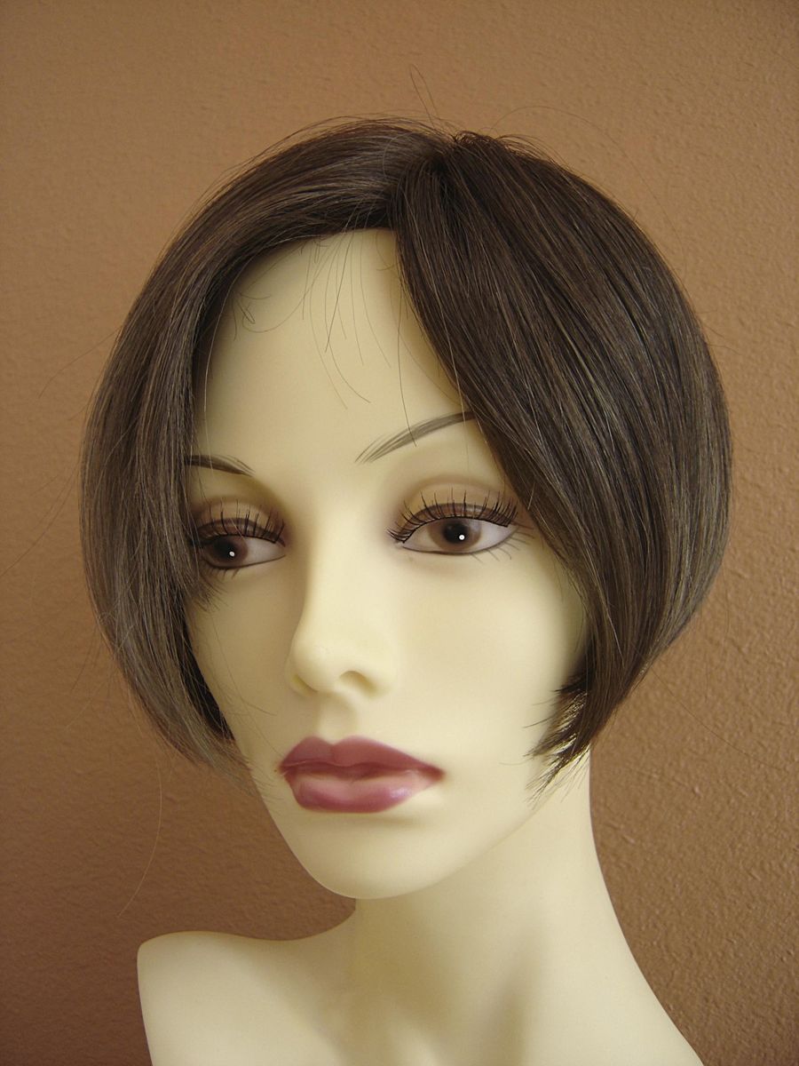 Eva Gabor  Mono Top Lace Front  Wig Two Tone Brown Petite Small