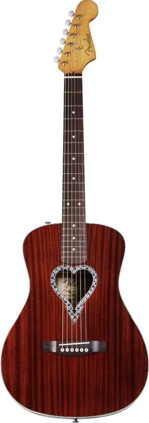 Fender Alkaline Trio Malibu Acoustic Guitar Mahogany Top Back Side