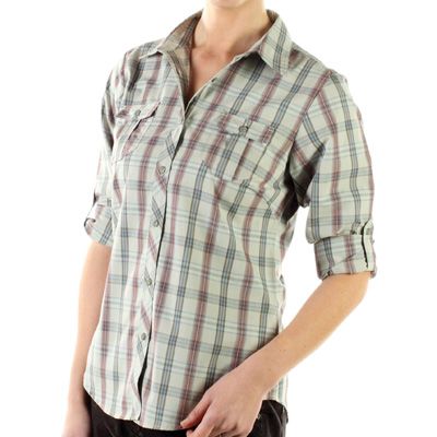 ExOfficio Womens Pocatello Plaid Macro Shirt L S