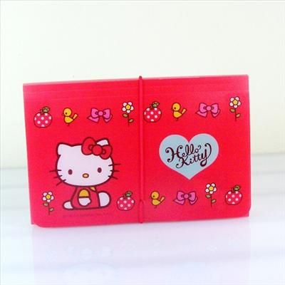 Hello Kitty Expandable File Folders Red Garden Sanrio