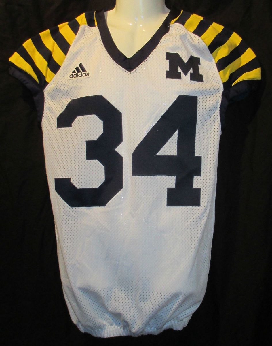 MICHIGAN WOLVERINES Game Used Worn vs MSU 2011 34