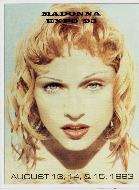 madonna 1993 los angeles birthday expo program