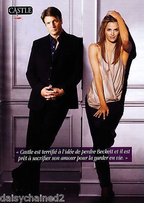 STANA KATIC NATHAN FILLION CASTLE NEW pin up mini poster 04126