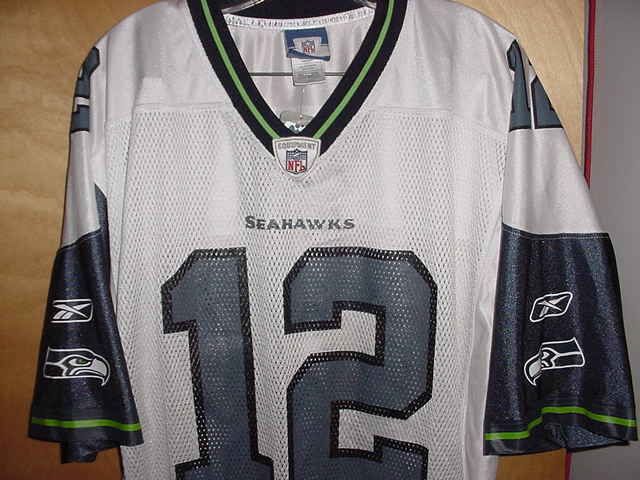 new reebok fan 12 seattle seahawks white on fiel d nfl football jersey