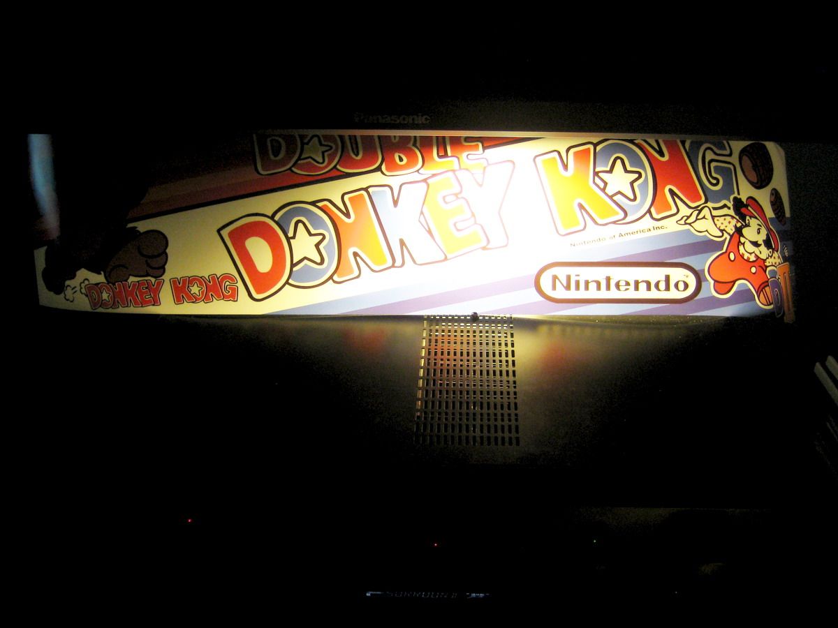 Custom Double Donkey Kong Non Jamma Arcade Marquee