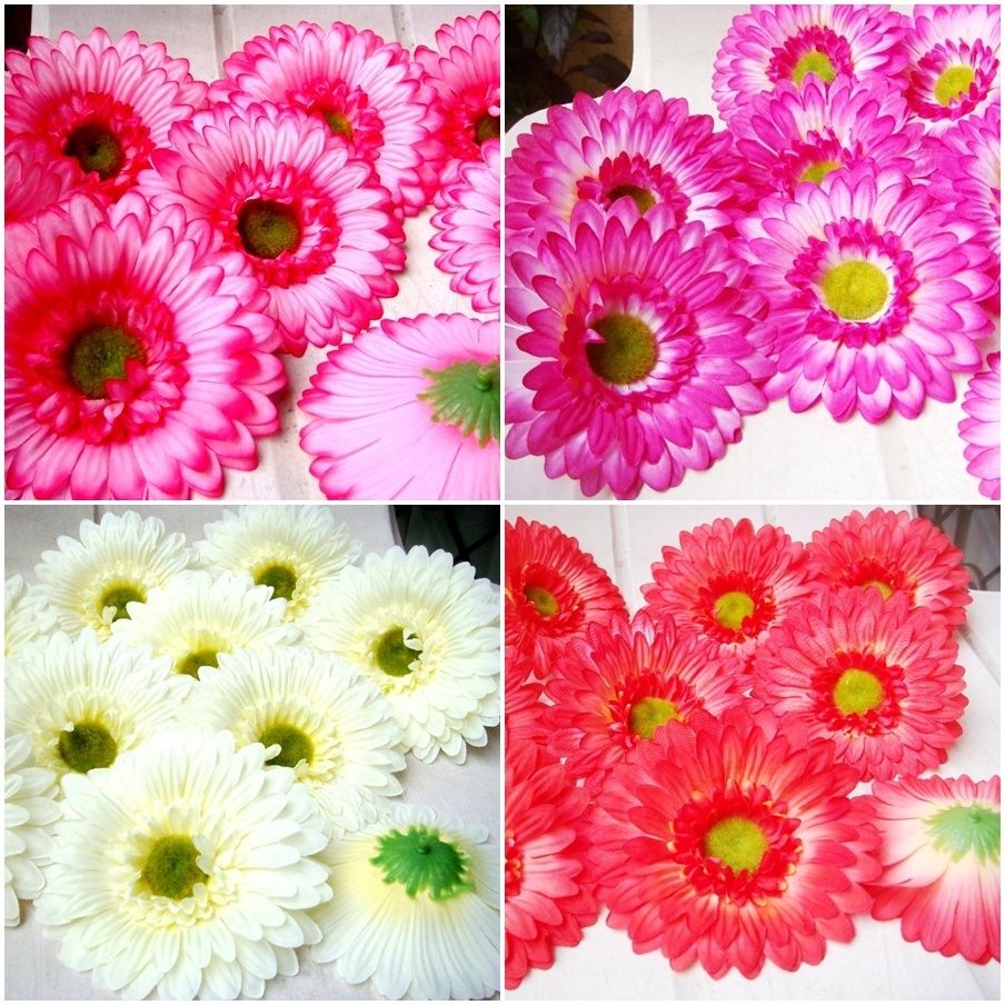 20x Big Gerbera Daisy 3 5 Garden Home Wedding Decor Silk Artificial