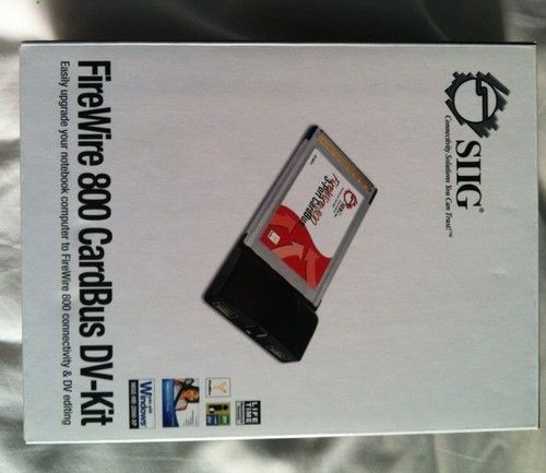 SIIG Firewire 800 Cardbus DV kit 