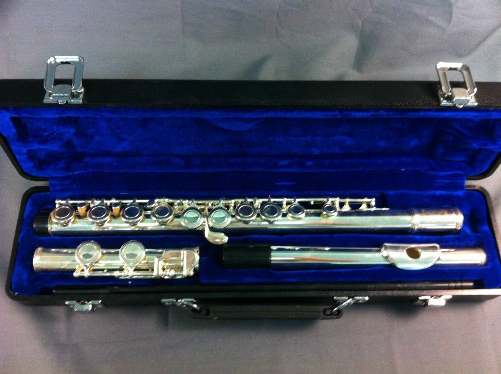  New York Flute in Blue Padded Carry Case with Cleaning Rod