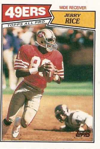 1987 Jerry Rice Topps Football Trading Card 115