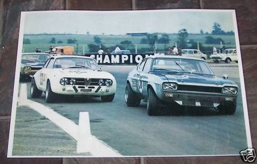 Ford Capri RS MK1 V Alfa GTV Laminated Poster Print