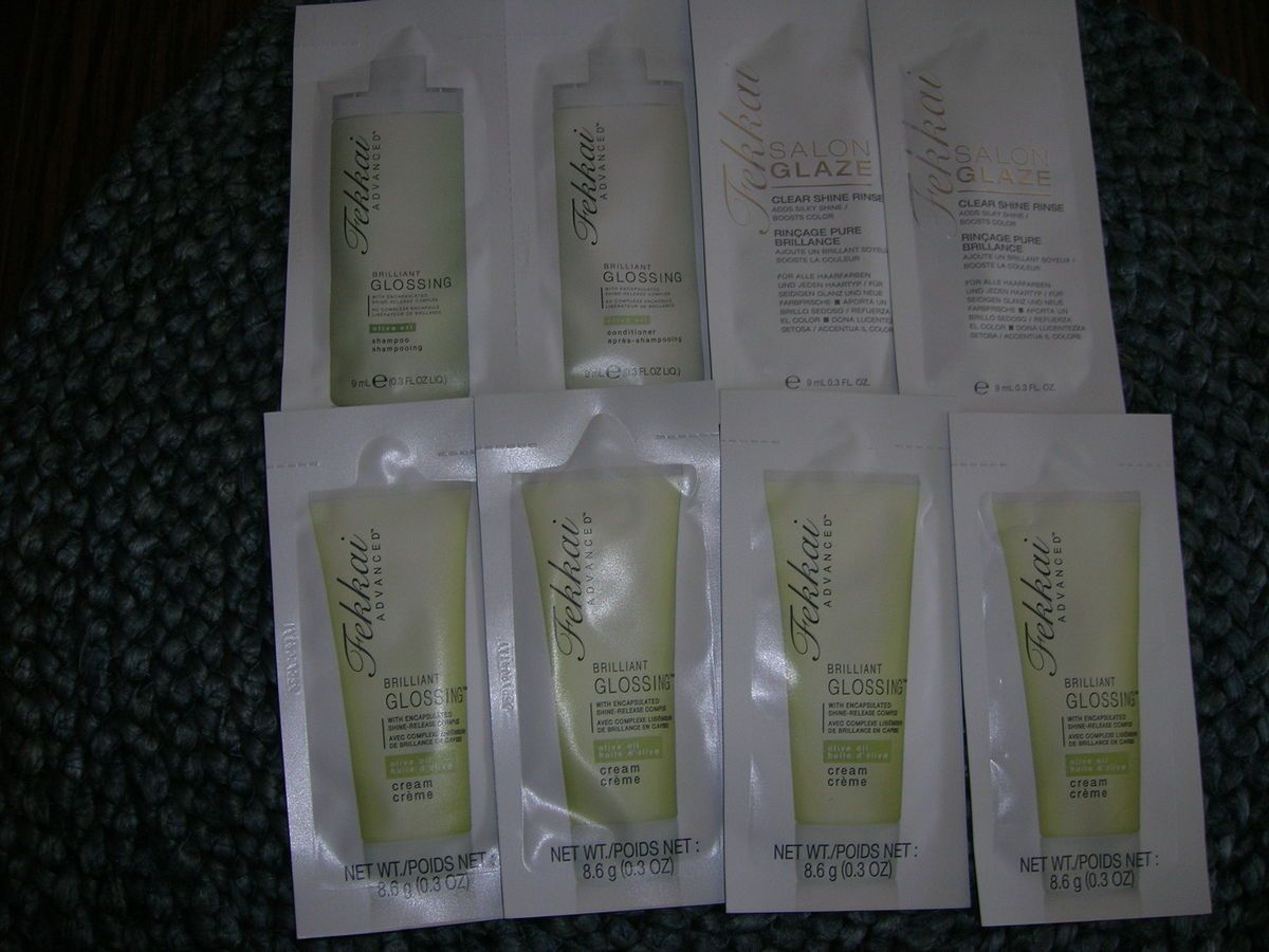 Fekkai Sample Packets x8 Glossing Shampoo Cond Glaze