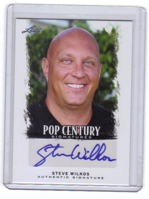 2012 LEAF POP CENTURY AUTO STEVE WILKOS AUTOGRAPH JERRY SPRINGER