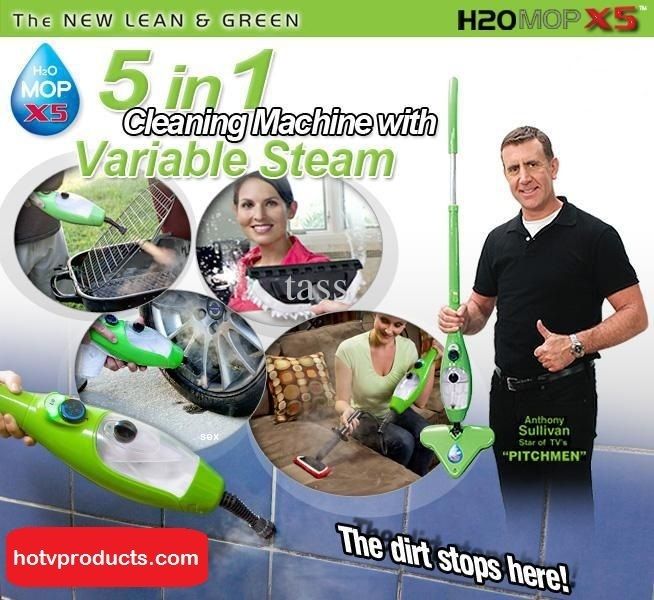 5in1 H2O MOP x5 Steam MOP Anysharp Free as Seen on TV