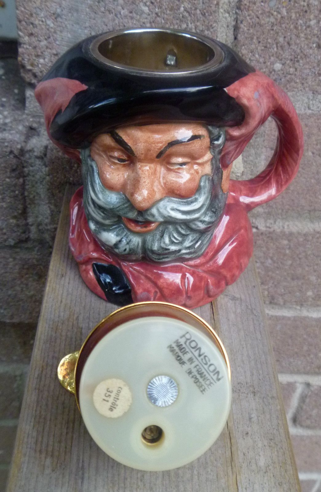 Royal Doulton Lambeth Falstaff Toby Jug Ronson Made in France Table