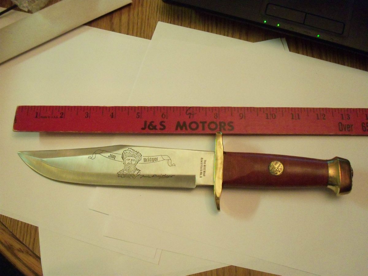 Bowie Jim Bridger America Mint Wild West Bowie Knives Collector Knife