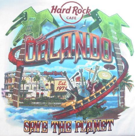 hard rock cafe orlando florida 2010 hot new white tee