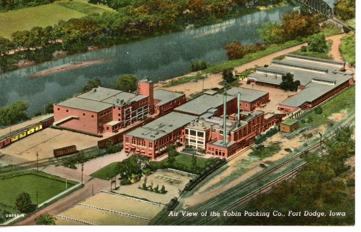  Packing Company Factory Fort Dodge Iowa Vintage Linen Postcard