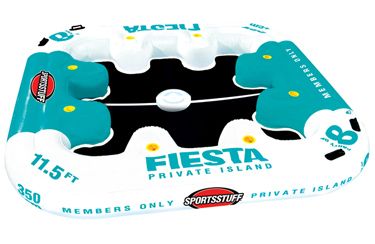 SportsStuff Crazy Fiesta Island Lake Pool Water Float Lounge 8 Person