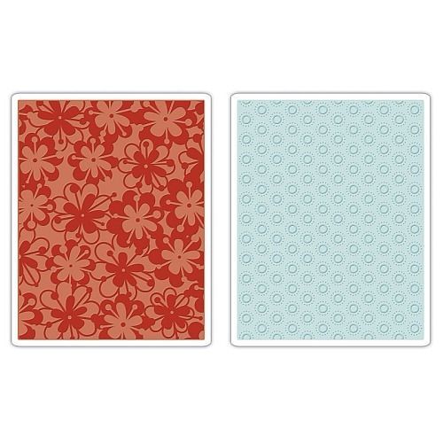  Impressions Embossing Folders 3pk Peace Poinsettia Set NIP