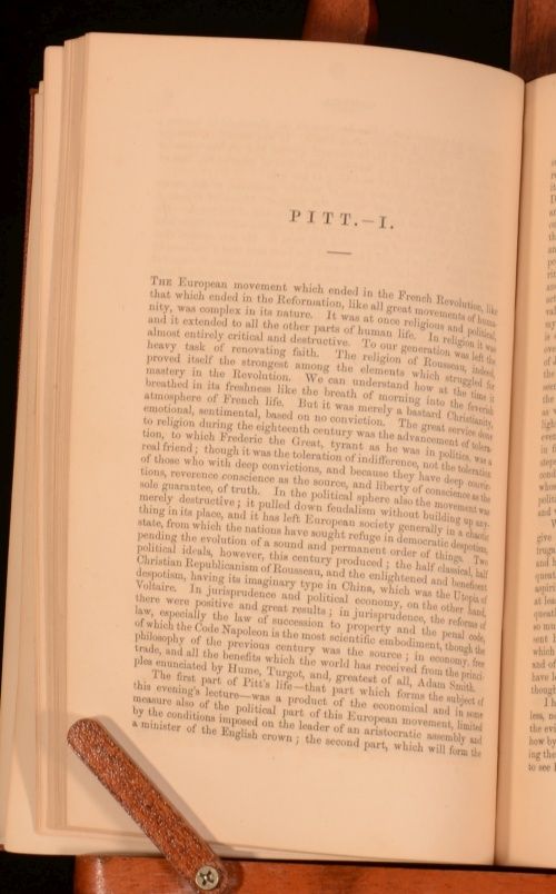 1867 Three English Statesmen Lectures on The Political History of