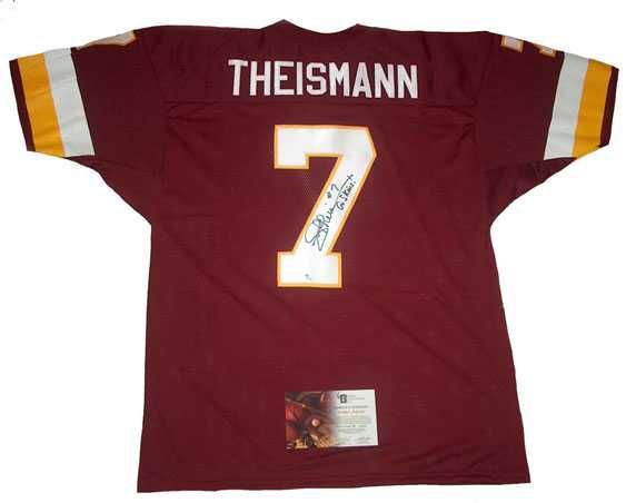 Joe Theismann Signed Auto Redskins Go Skins TB Jersey