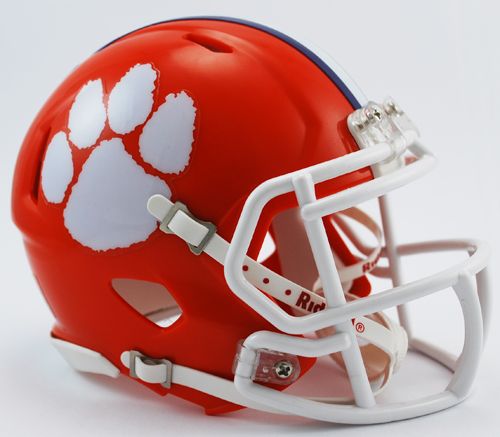 Clemson Tigers NCAA Revolution Speed Mini Football Helmet