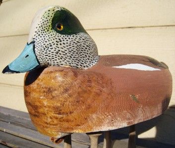  Towner RARE Hollow Drake Baldpate Widgeon Wood Duck Decoy; Fishers, NY