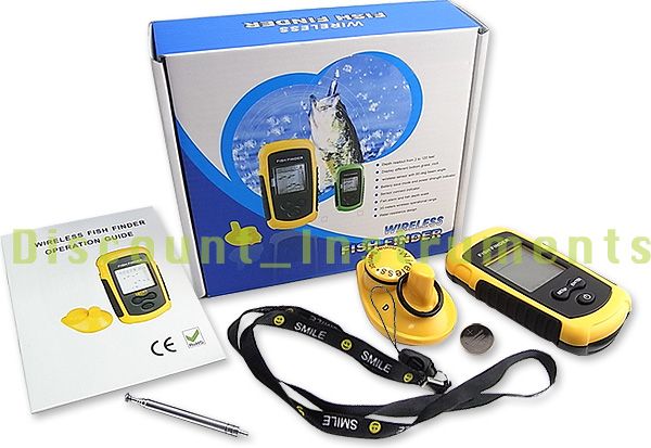 Wireless Sonar Fish Finder Portable Fishfinder Alarm