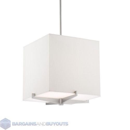 Forecast Light Fisher Island Square Pendant Shade Ivory