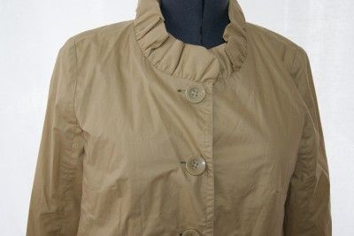 crew frenchie stlicker tan jacket size 10