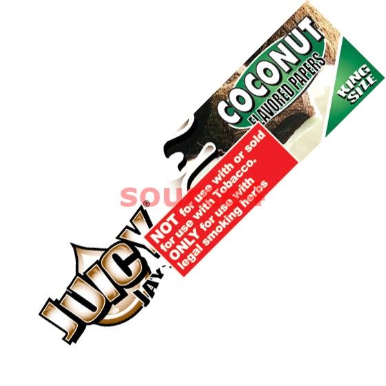 juicy jay s coconut king size flavored rolling papers
