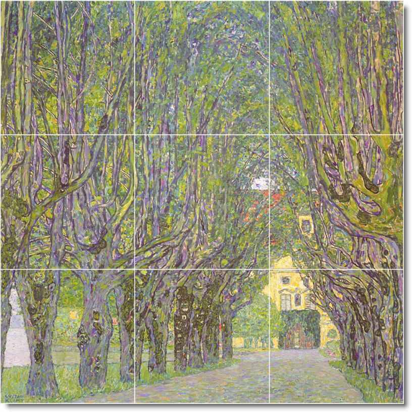 Avenue In The Park Of The Schloss Kammer by Gustave Klimt