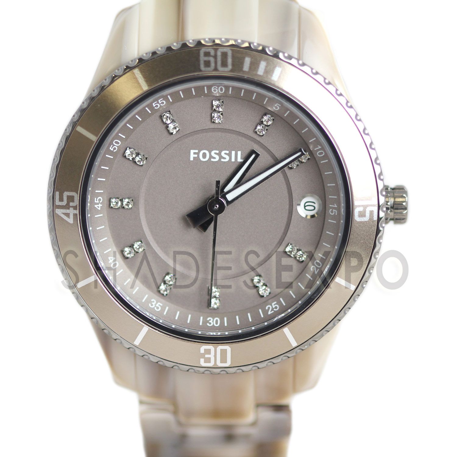 New Fossil Watches ES3089 Horn Grey