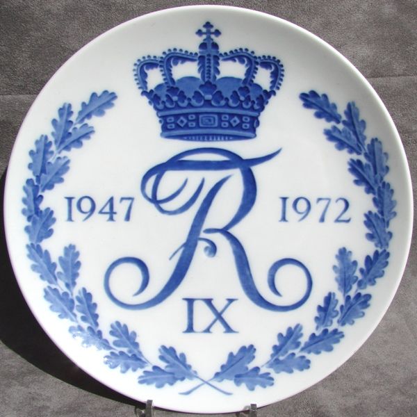 Royal Copenhagen 1972 King Frederick IX Silver Jubilee