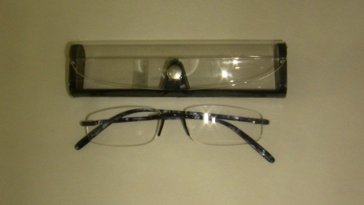 Fashion Rimless Memory Flex Reading Glasses Color Black Power 1 25