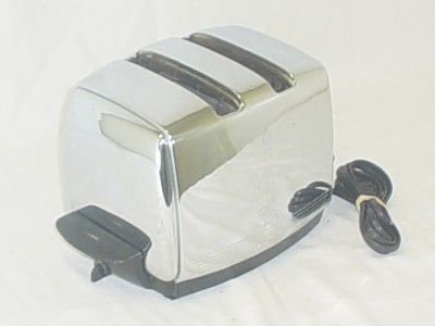 vintage chrome sunbeam 2 slot toaster t 20b t20b