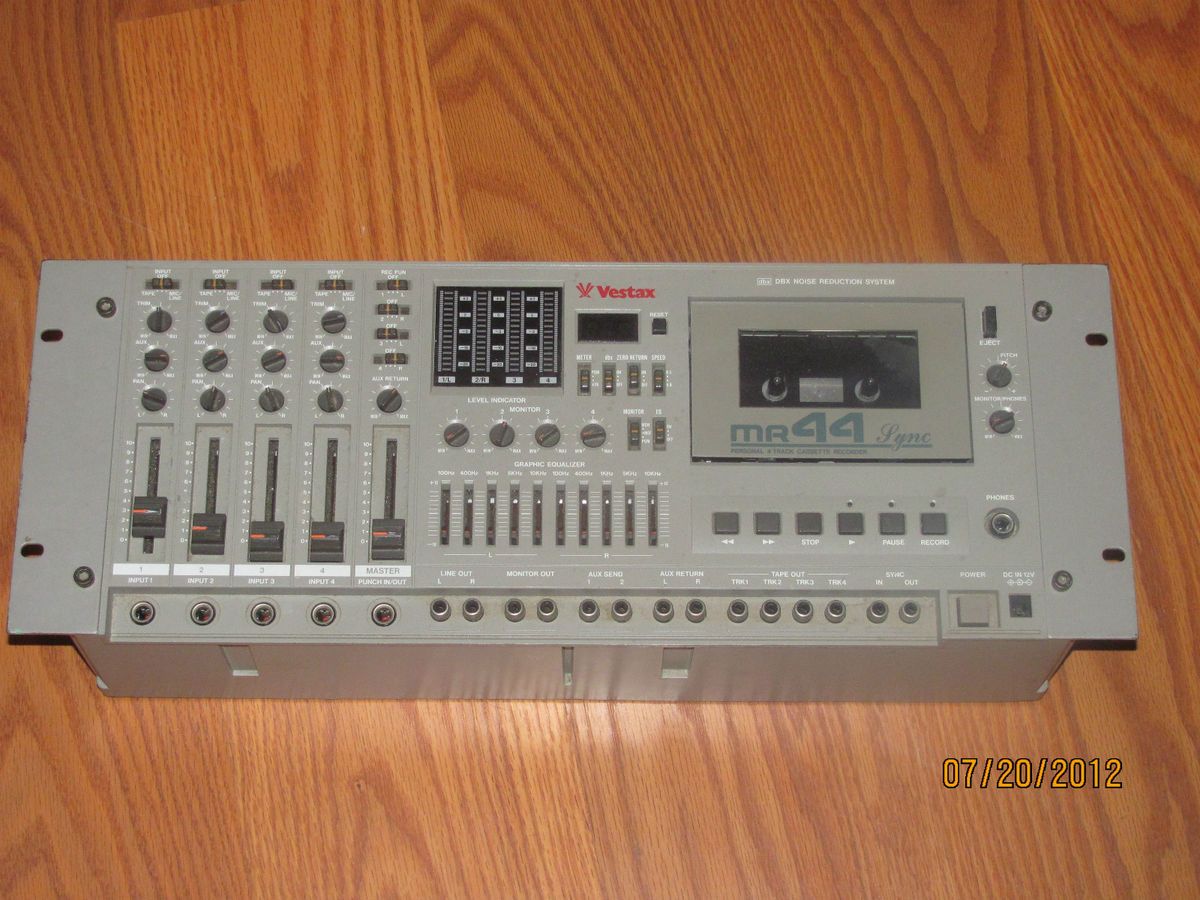 Vintage Vestax MR44 DBX 4 Track Cassette Recorder