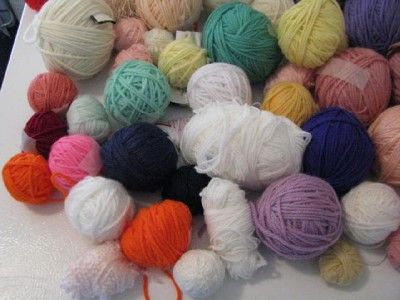 huge mixed lot yarn 11lb full partial skeins 2