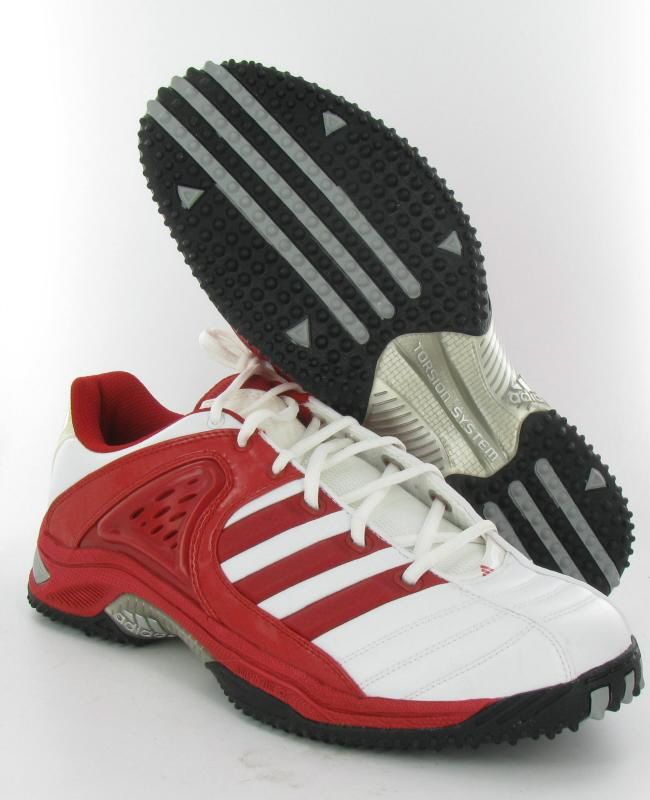 Adidas Pro Intimidate Turf Football Cleat White Red Mens size 18 D New