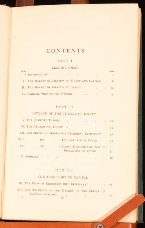 1934 ENGLISH CAPITOL MARKET Frederick LAVINGTON economics, interest