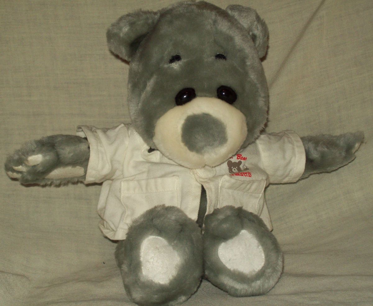 Ganz Plush Dr Bear Teddy Bear RARE 13 Adorable Soft Stuffed Animal