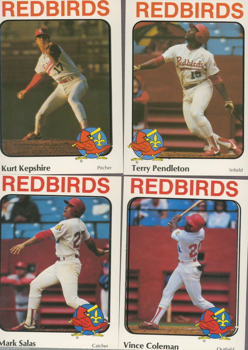  Redbirds Team Set 30 Vince Coleman Jim Fregosi Terry Pendleton