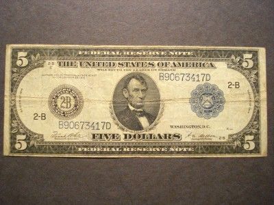 Dollar 1914 Federal Reserve Note Friedberg 851C New York