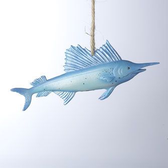 Gaither Swordfish Christmas Tree Ornament Ocean Fishing Seachore Beach